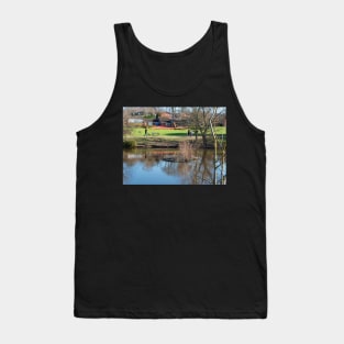 Dog walking in the park Tank Top